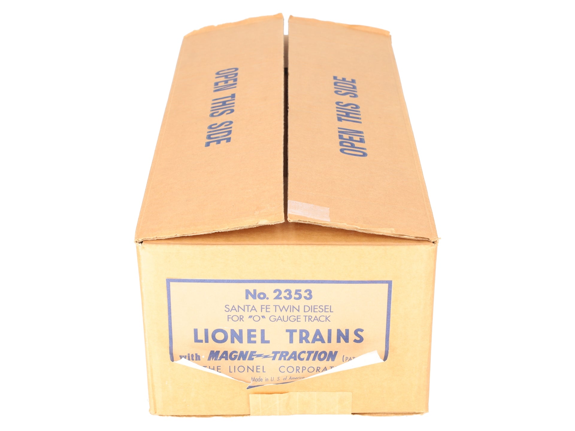 Lionel 2343 Vintage O Gauge Santa Fe F3 AA Diesel Locomotive Set VG