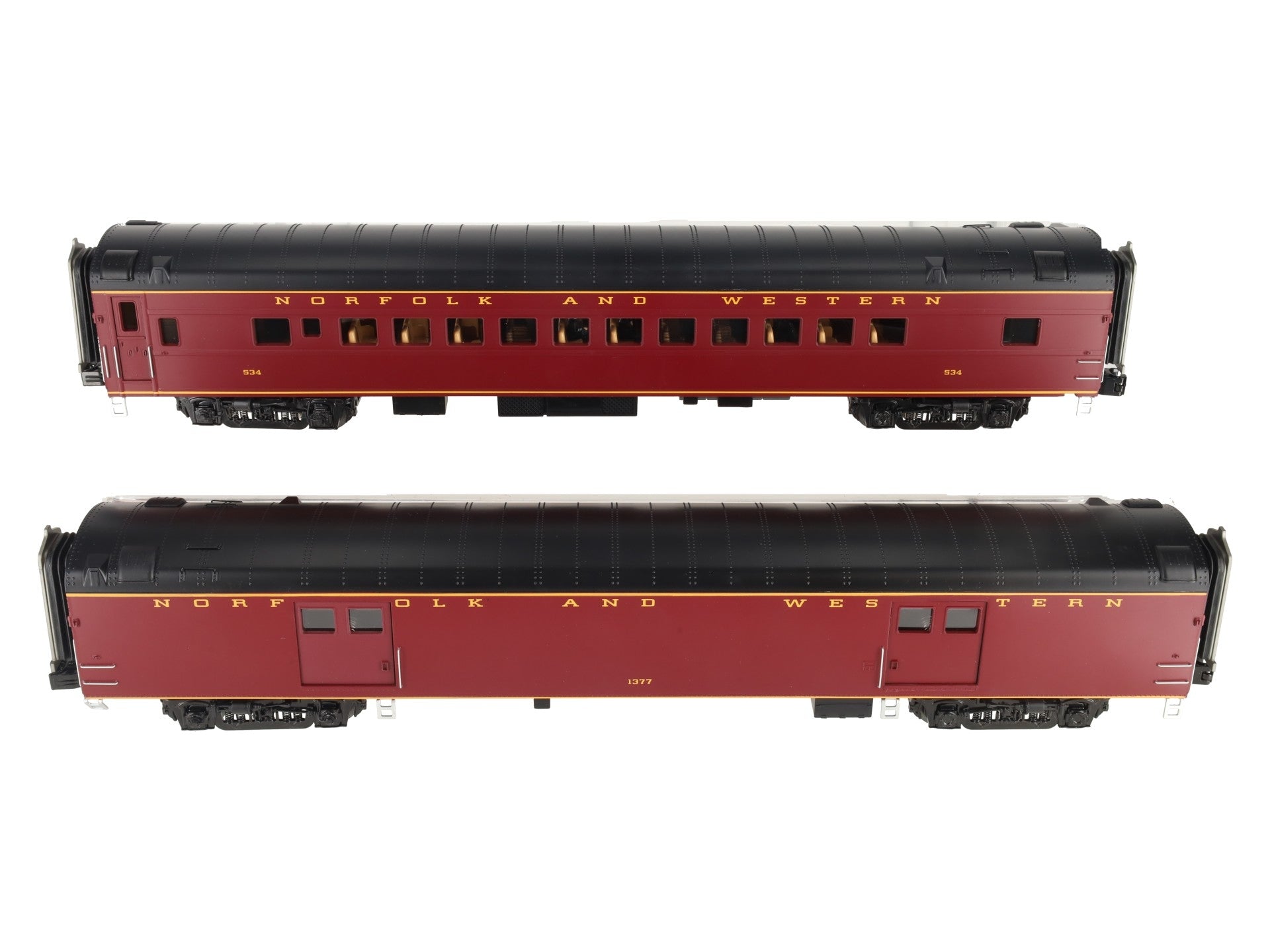 MTH 20-69260 O Norfolk & Western 70' Smooth Baggage/Coach
