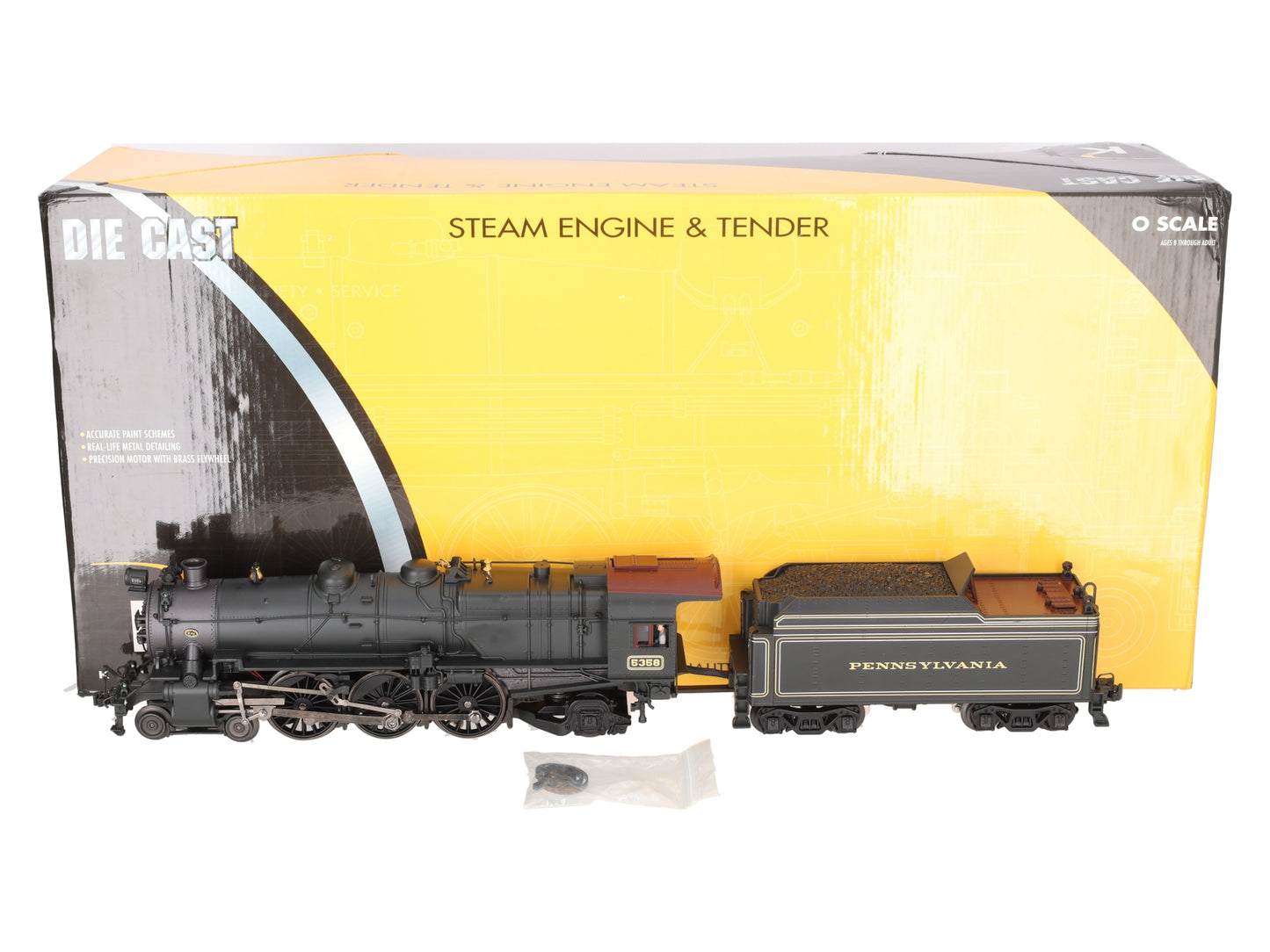 K-Line K3380-5358W Pennsylvania K4 Steam Locomotive & Tender #5358 EX/Box