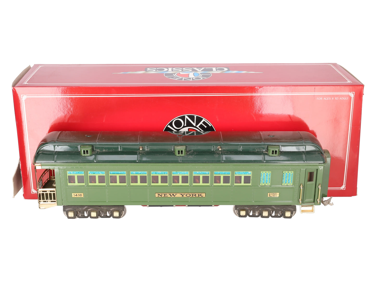 Lionel 6-13406 Standard Gauge New York State Set Observation Car #1416 EX/Box