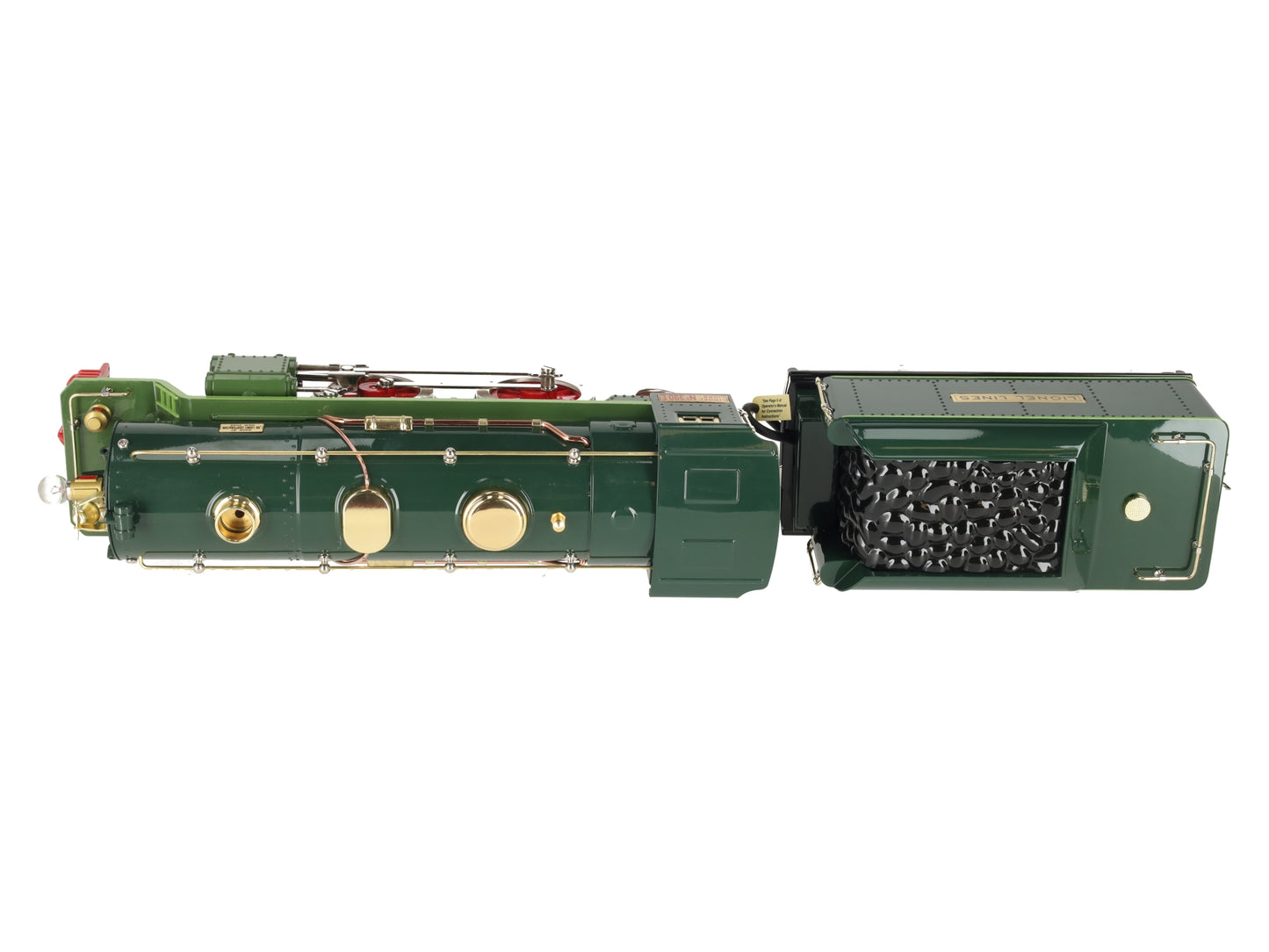 MTH 11-1005-1 Lionel Std Gauge 2-Tone State Green No.390 Steam Locomotive w/PS2 LN/Box