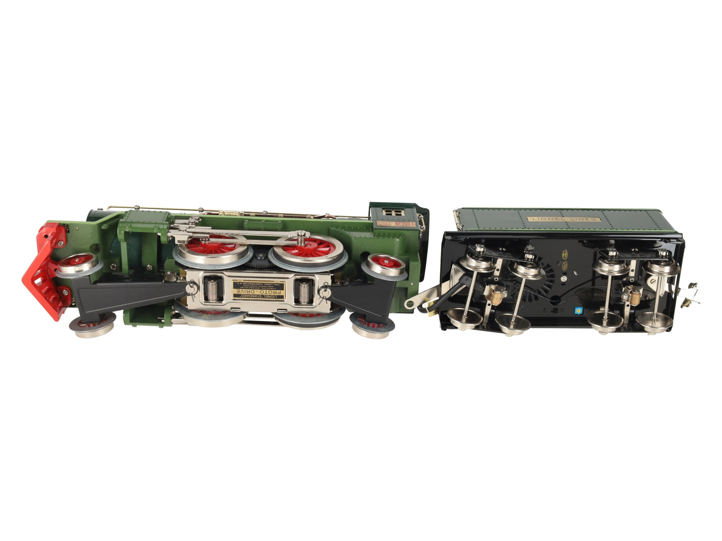 MTH 11-1005-1 Lionel Std Gauge 2-Tone State Green No.390 Steam Locomotive w/PS2 LN/Box