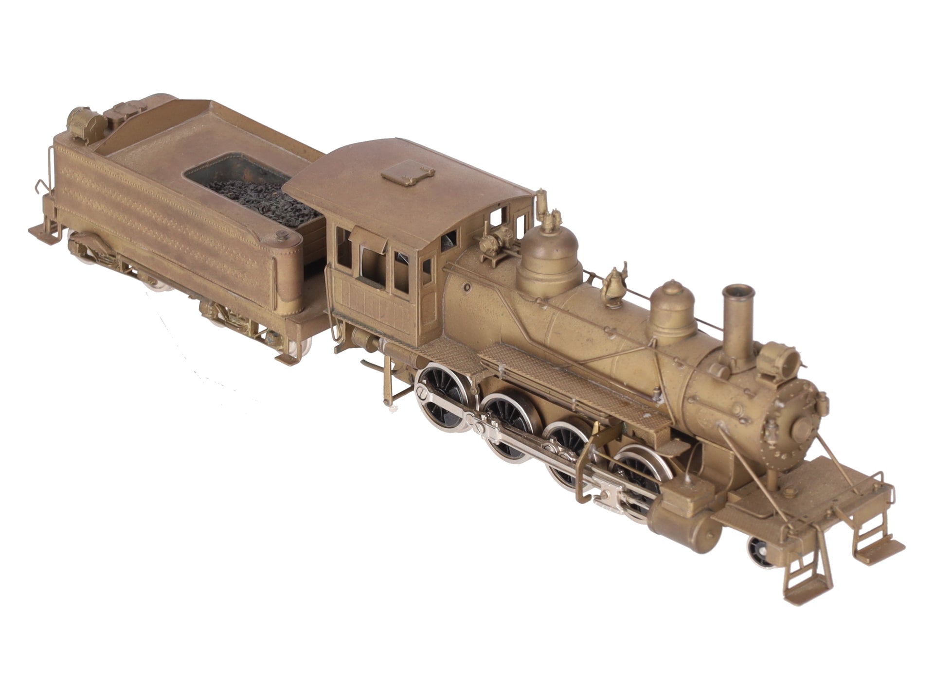 United Models HO Brass Ma & Pa 2-8-0 Steam Locomotive & Tender EX/Box