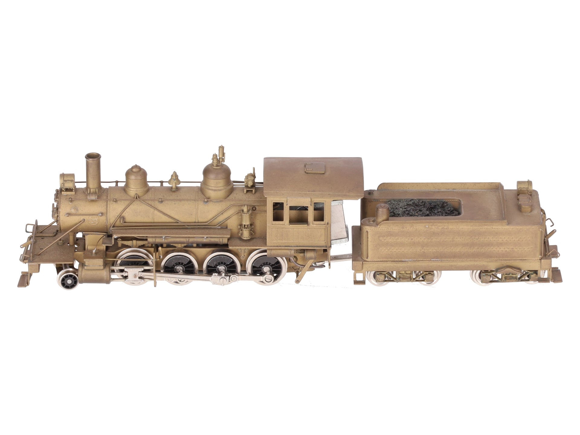 United Models HO Brass Ma & Pa 2-8-0 Steam Locomotive & Tender EX/Box