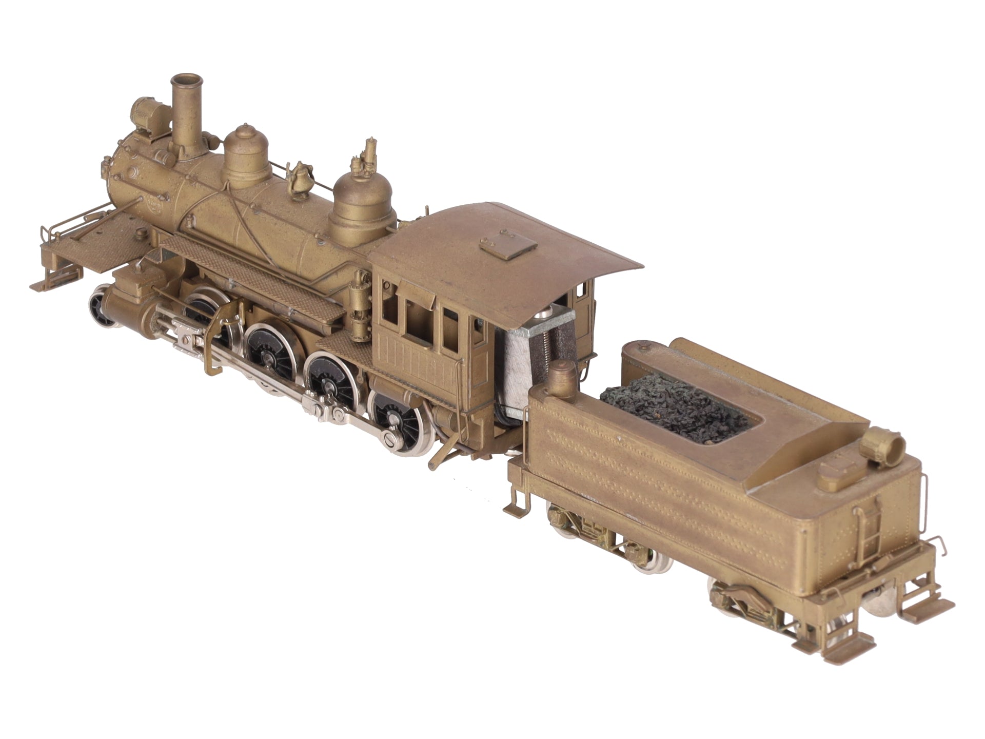 United Models HO Brass Ma & Pa 2-8-0 Steam Locomotive & Tender EX/Box