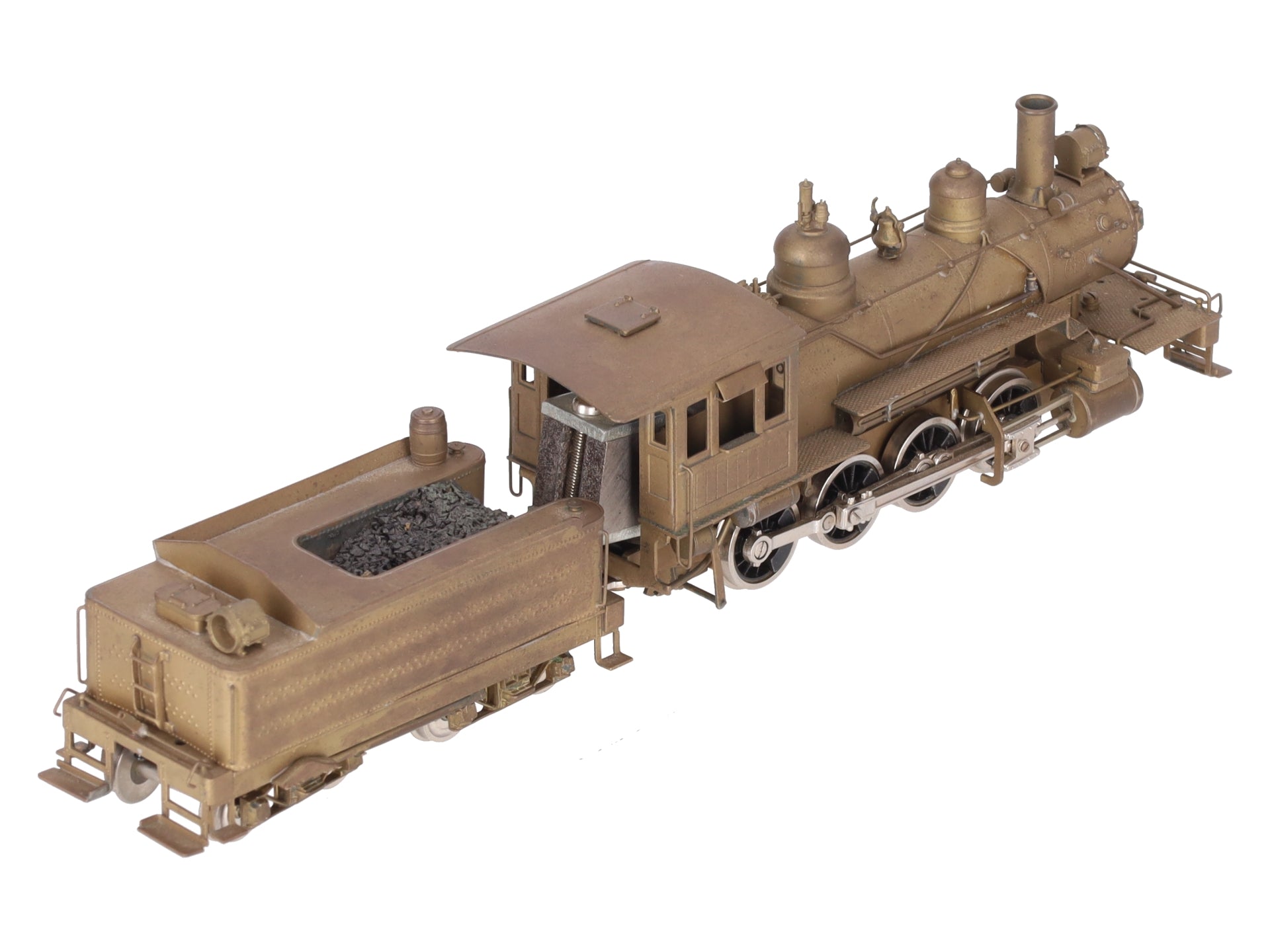 United Models HO Brass Ma & Pa 2-8-0 Steam Locomotive & Tender EX/Box