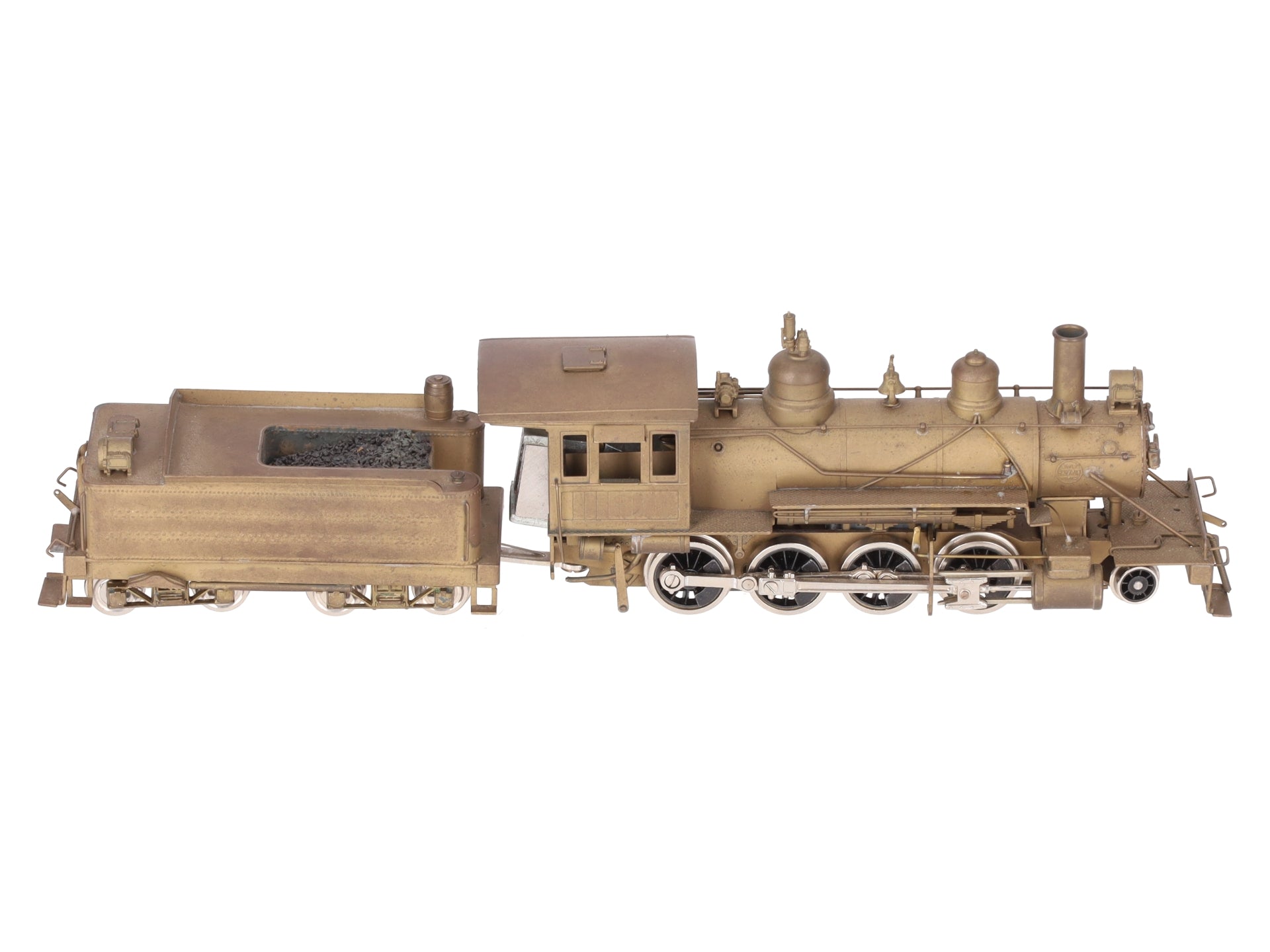 United Models HO Brass Ma & Pa 2-8-0 Steam Locomotive & Tender EX/Box