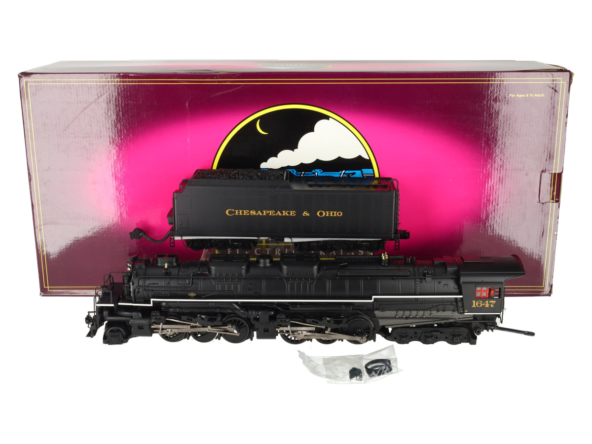 MTH 20-3115-1 O C&O 2-6-6-6 Allegheny Steam Locomotive & Tender #1647 w/PS2 LN/Box