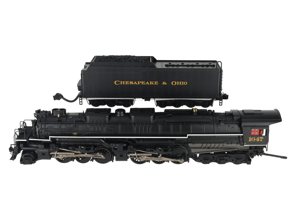MTH 20-3115-1 O C&O 2-6-6-6 Allegheny Steam Locomotive & Tender #1647 w/PS2 LN/Box