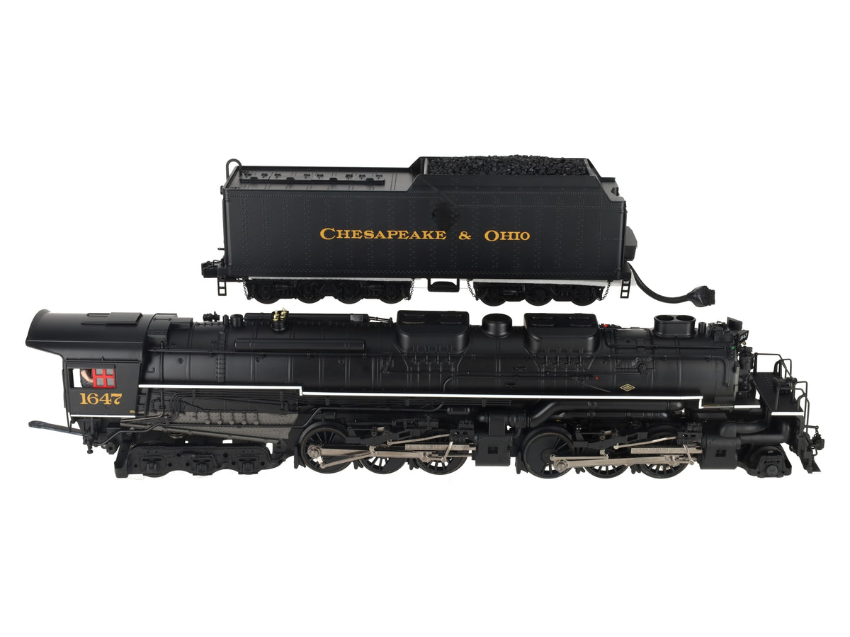 MTH 20-3115-1 O C&O 2-6-6-6 Allegheny Steam Locomotive & Tender #1647 w/PS2 LN/Box