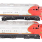Lionel 212 Vintage O Santa Fe Alco AA Diesel Locomotive Set VG