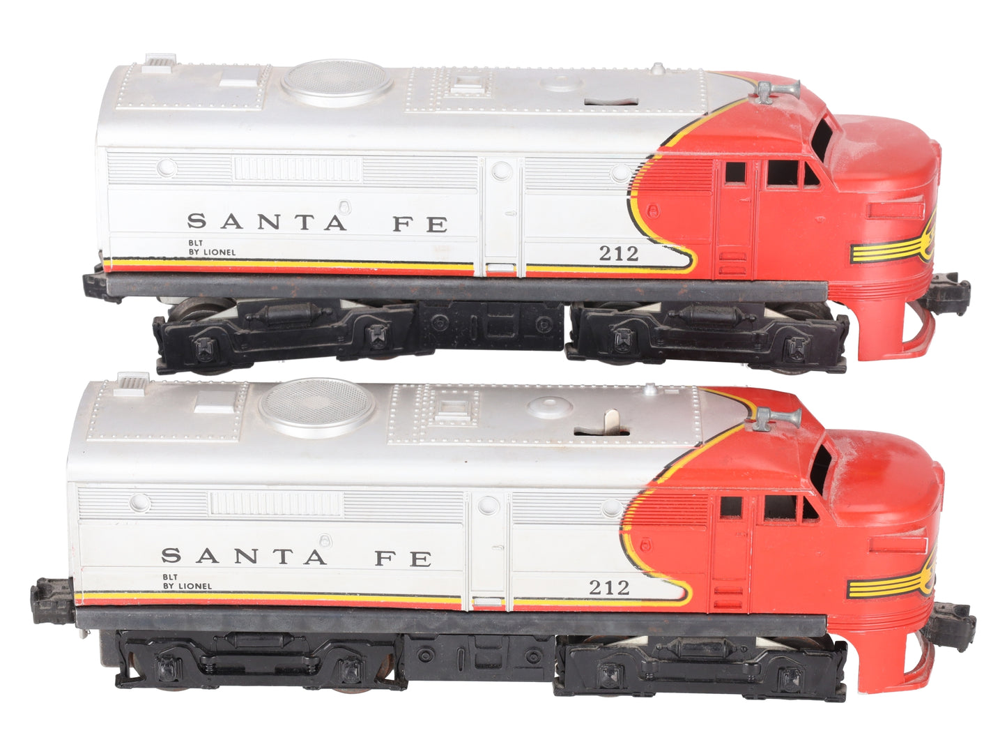 Lionel 212 Vintage O Santa Fe Alco AA Diesel Locomotive Set VG