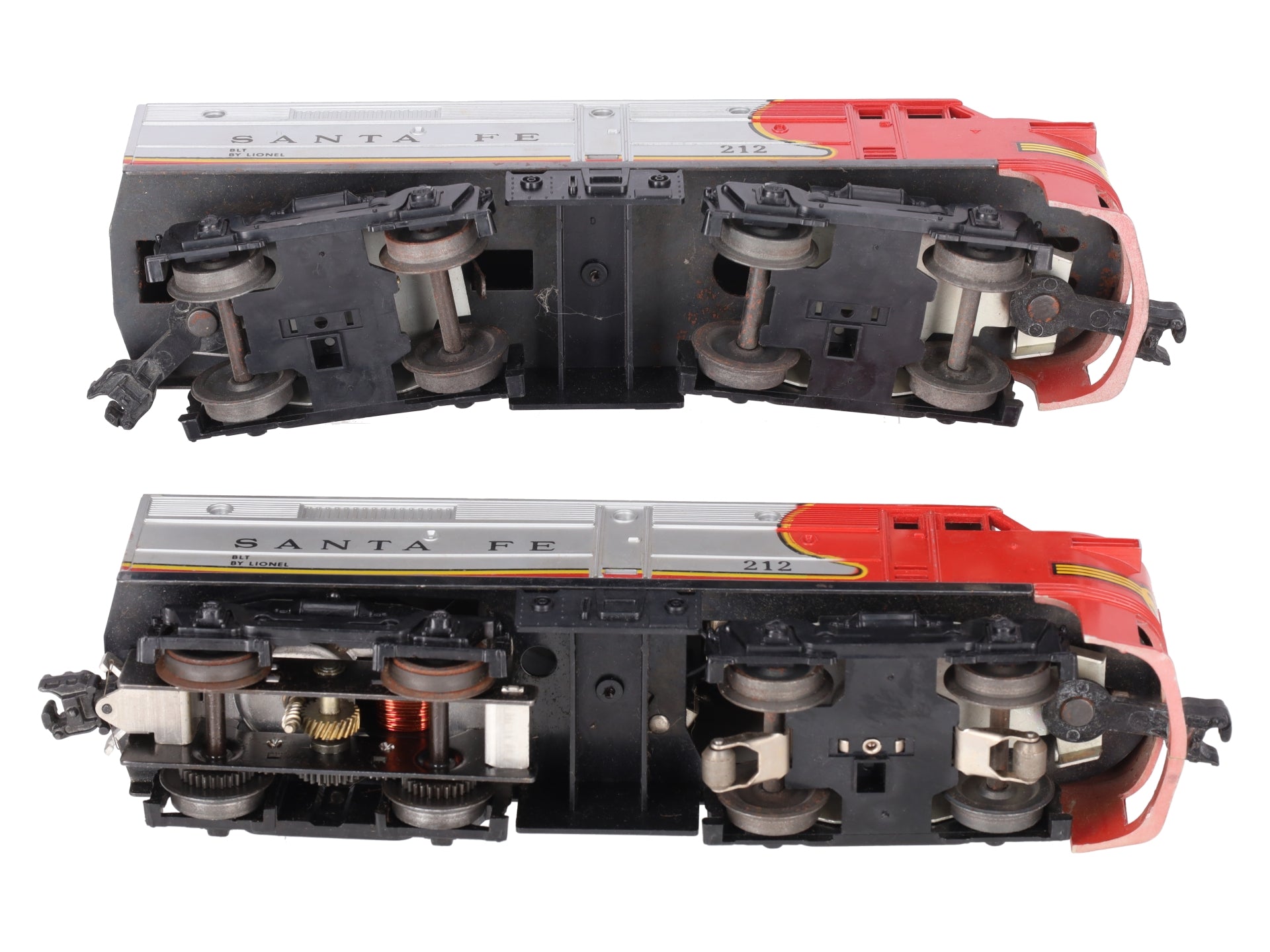 Lionel 212 Vintage O Santa Fe Alco AA Diesel Locomotive Set VG