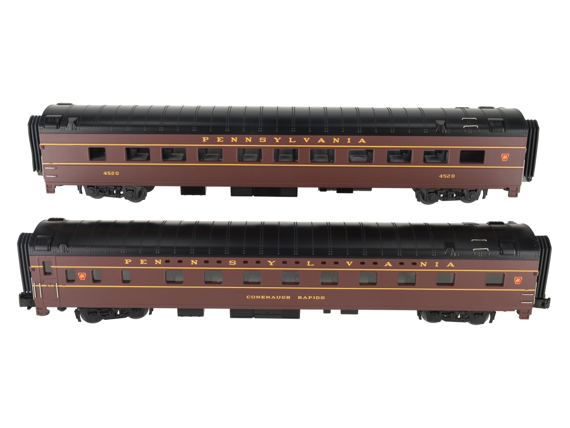 MTH 20-6657 O PRR 70' Streamlined Slpr/Diner Passenger Car Set (Set of 2) LN/Box