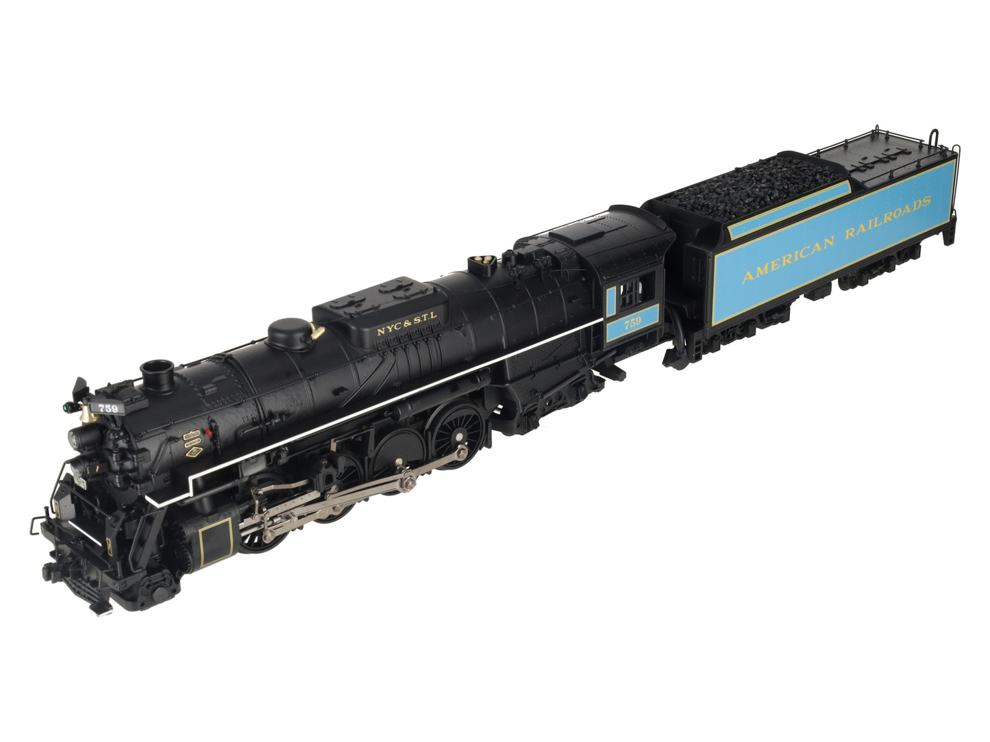 MTH 20-3063-1 O Berkshire Golden Spike 2-8-4 Steam Loco & Tender #759 w/PS2 EX/Box