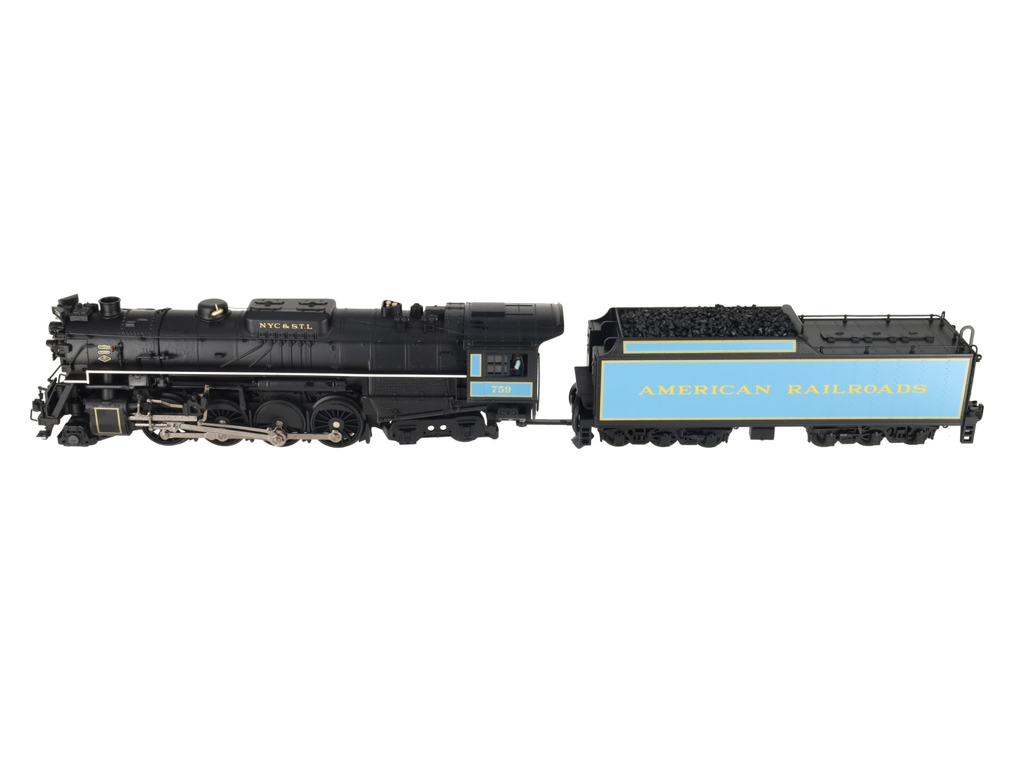 MTH 20-3063-1 O Berkshire Golden Spike 2-8-4 Steam Loco & Tender #759 w/PS2 EX/Box