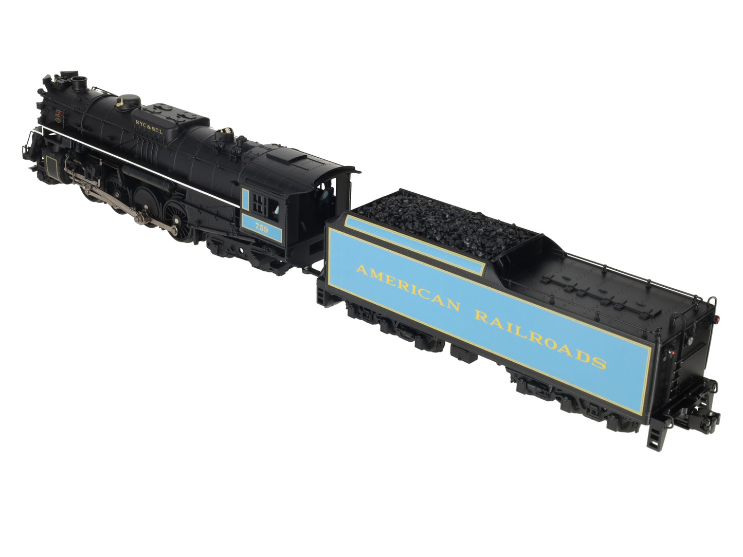 MTH 20-3063-1 O Berkshire Golden Spike 2-8-4 Steam Loco & Tender #759 w/PS2 EX/Box