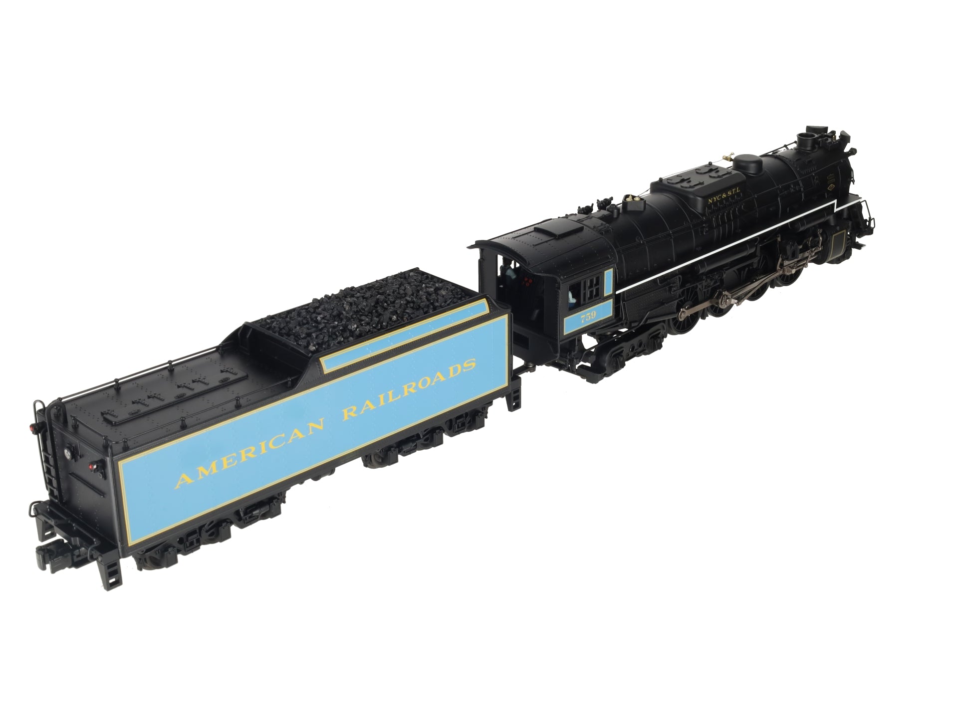 MTH 20-3063-1 O Berkshire Golden Spike 2-8-4 Steam Loco & Tender #759 w/PS2 EX/Box