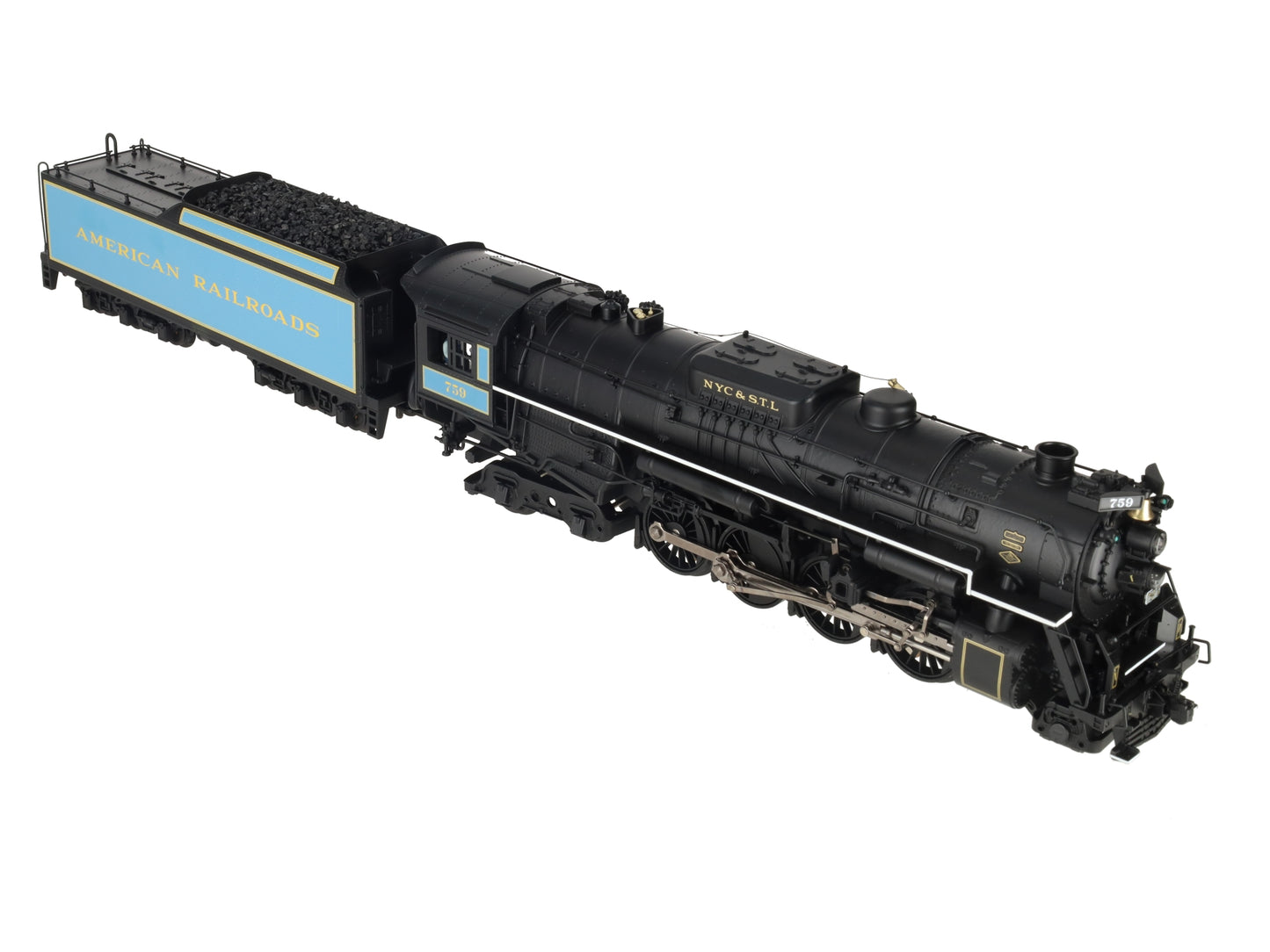 MTH 20-3063-1 O Berkshire Golden Spike 2-8-4 Steam Loco & Tender #759 w/PS2 EX/Box