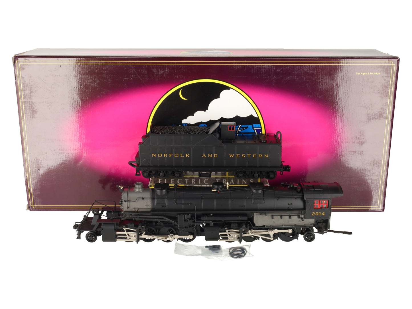 MTH 20-3092-1 O Gauge Norfolk & Western 2-8-8-2 Y3 Steam Locomotive #2014 w/PS2 LN/Box
