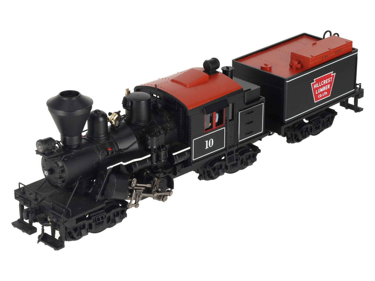 MTH 20-3039-1 O Gauge Hill Crest Lumber Co. Climax Logging Locomotive #10 w/PS2 EX/Box