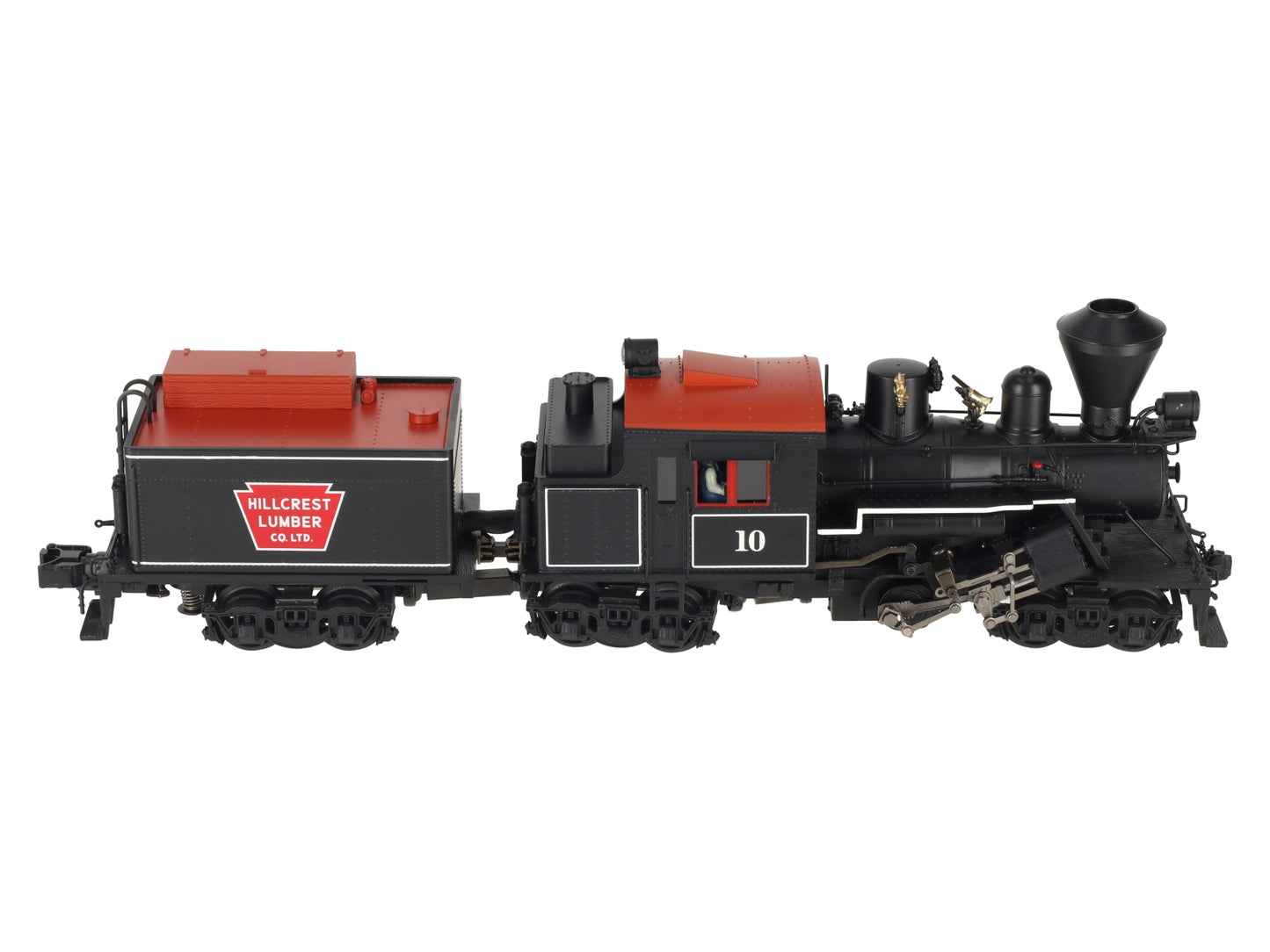 MTH 20-3039-1 O Gauge Hill Crest Lumber Co. Climax Logging Locomotive #10 w/PS2 EX/Box