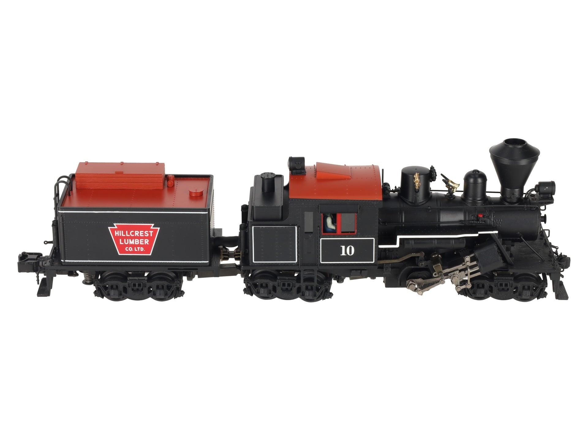 MTH 20-3039-1 O Gauge Hill Crest Lumber Co. Climax Logging Locomotive #10 w/PS2 EX/Box