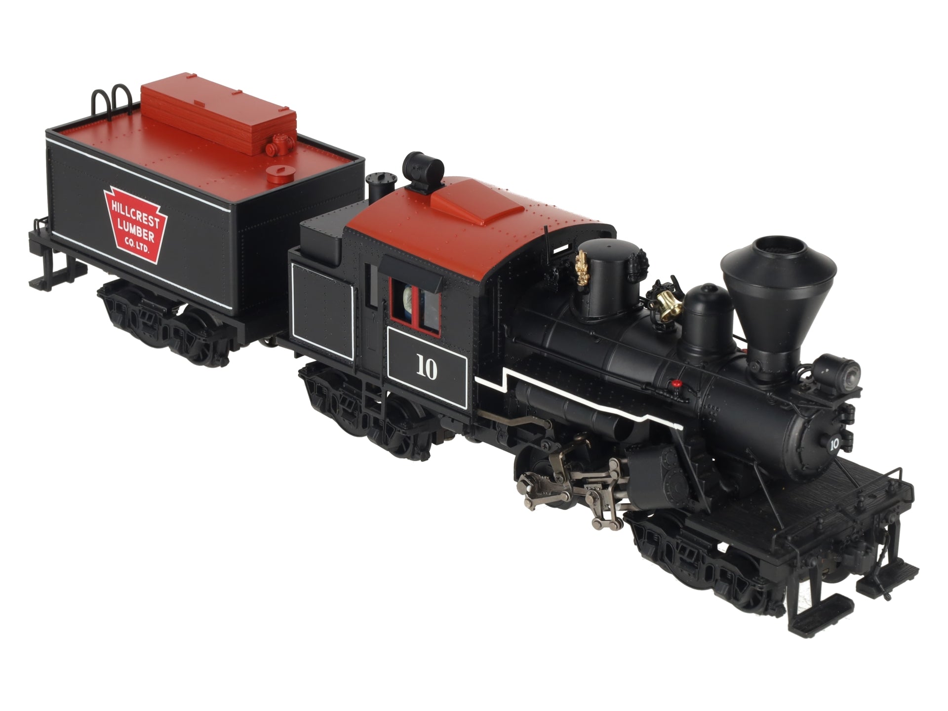 MTH 20-3039-1 O Gauge Hill Crest Lumber Co. Climax Logging Locomotive #10 w/PS2 EX/Box