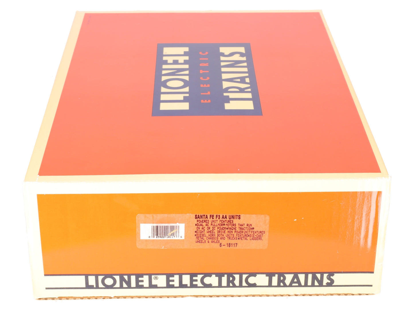 Lionel 6-18117 O Gauge Santa Fe Blue/Yellow F3 AA Diesel Set EX/Box