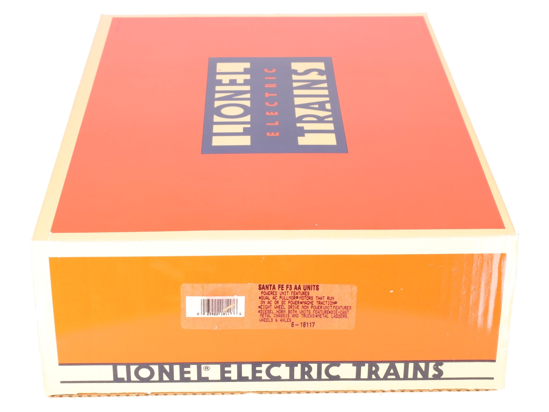 Lionel 6-18117 O Gauge Santa Fe Blue/Yellow F3 AA Diesel Set EX/Box