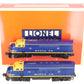 Lionel 6-18117 O Gauge Santa Fe Blue/Yellow F3 AA Diesel Set EX/Box