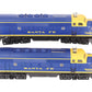 Lionel 6-18117 O Gauge Santa Fe Blue/Yellow F3 AA Diesel Set EX/Box