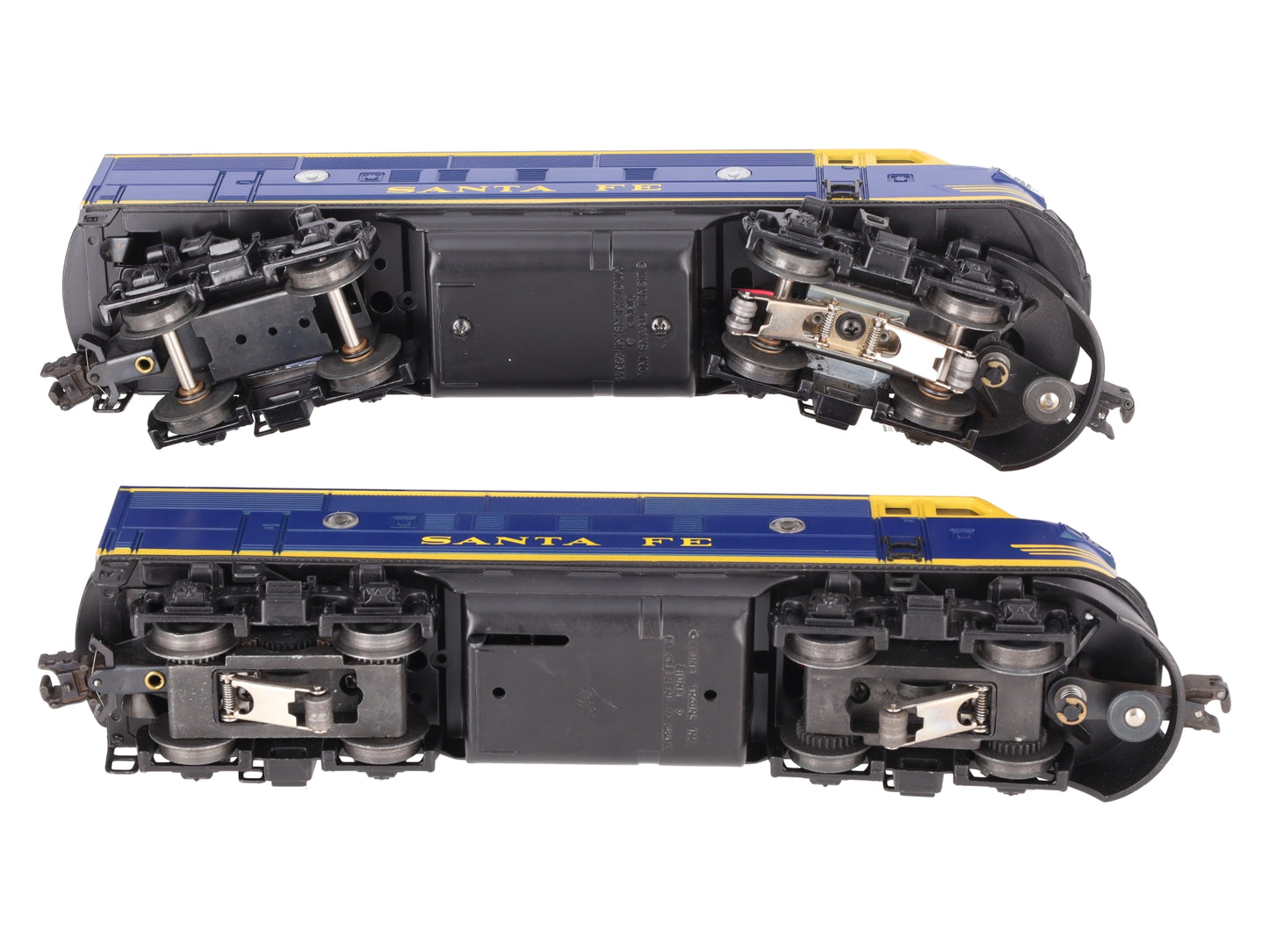 Lionel 6-18117 O Gauge Santa Fe Blue/Yellow F3 AA Diesel Set EX/Box
