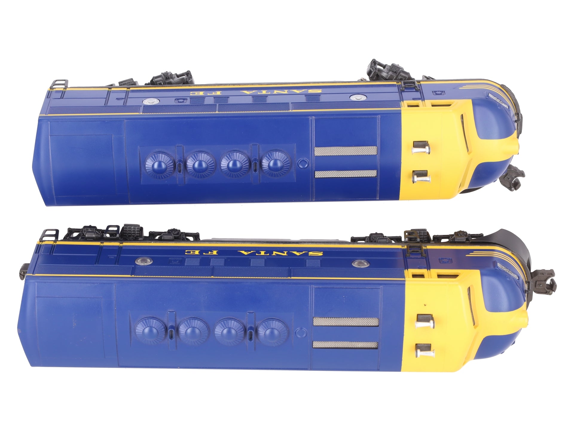 Lionel 6-18117 O Gauge Santa Fe Blue/Yellow F3 AA Diesel Set EX/Box