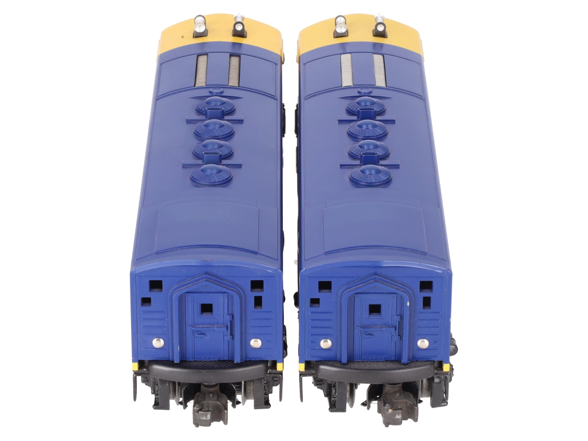 Lionel 6-18117 O Gauge Santa Fe Blue/Yellow F3 AA Diesel Set EX/Box