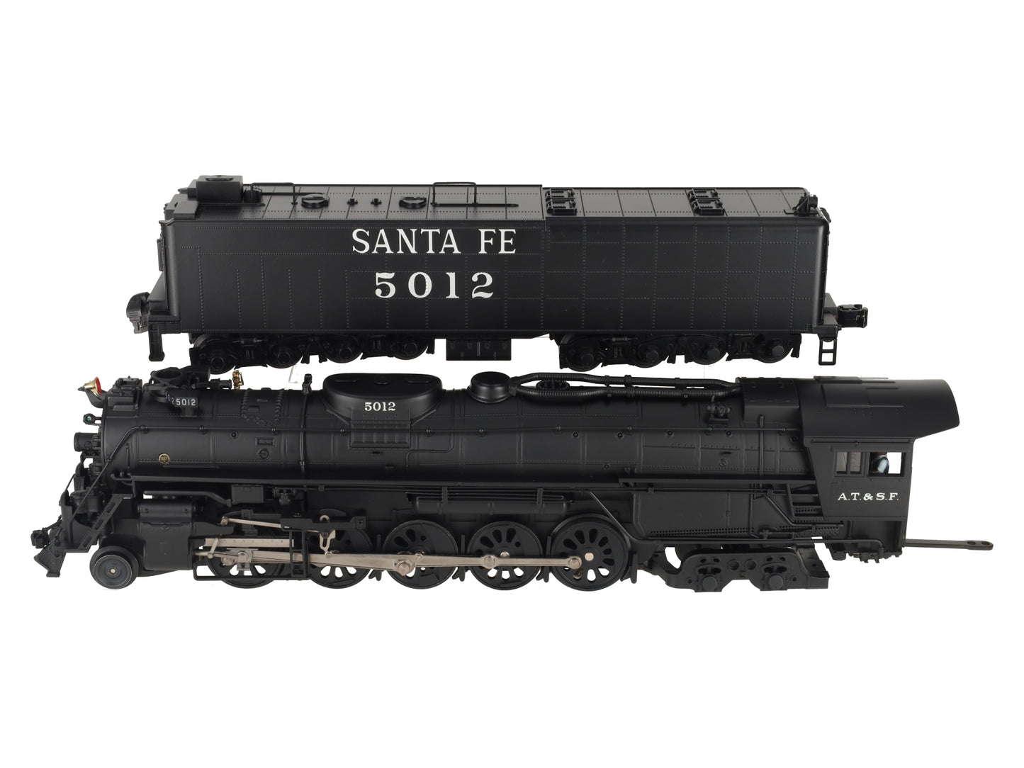 MTH 20-3056-1 O Santa Fe 2-10-4 Texas Steam Engine And Tender w/PS2 #5012 EX/Box