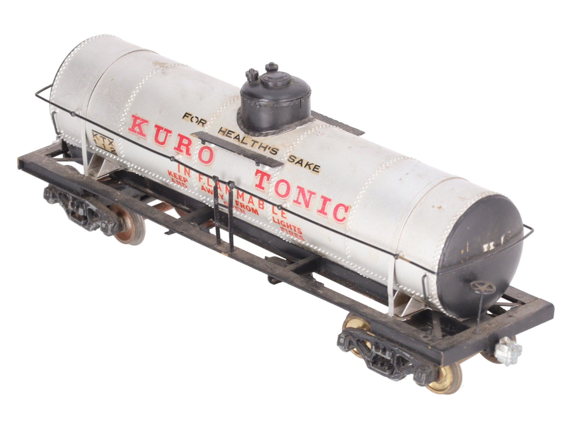 O Scale BRASS Custom Kuro Tonic Tank Car #112 (2 Rail)
