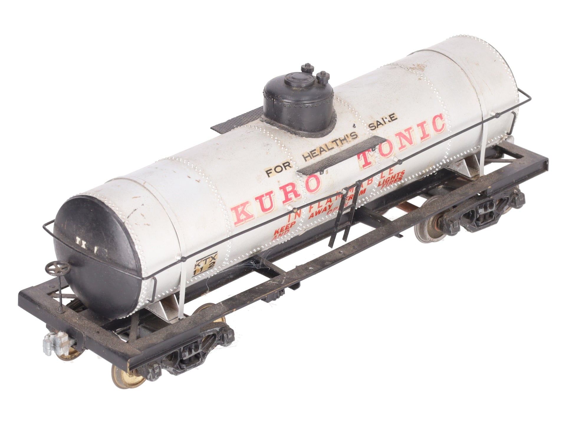 O Scale BRASS Custom Kuro Tonic Tank Car #112 (2 Rail)