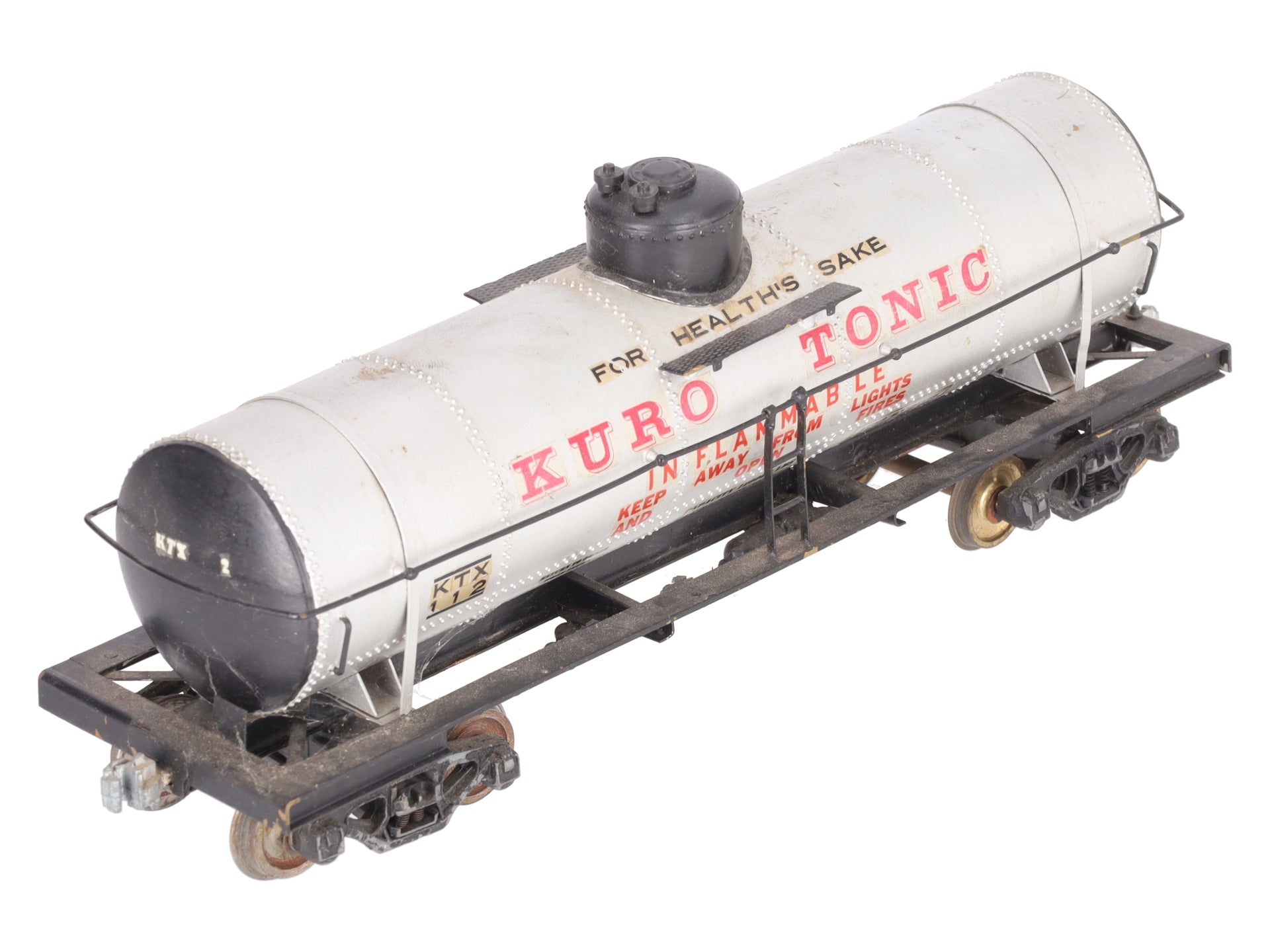 O Scale BRASS Custom Kuro Tonic Tank Car #112 (2 Rail)