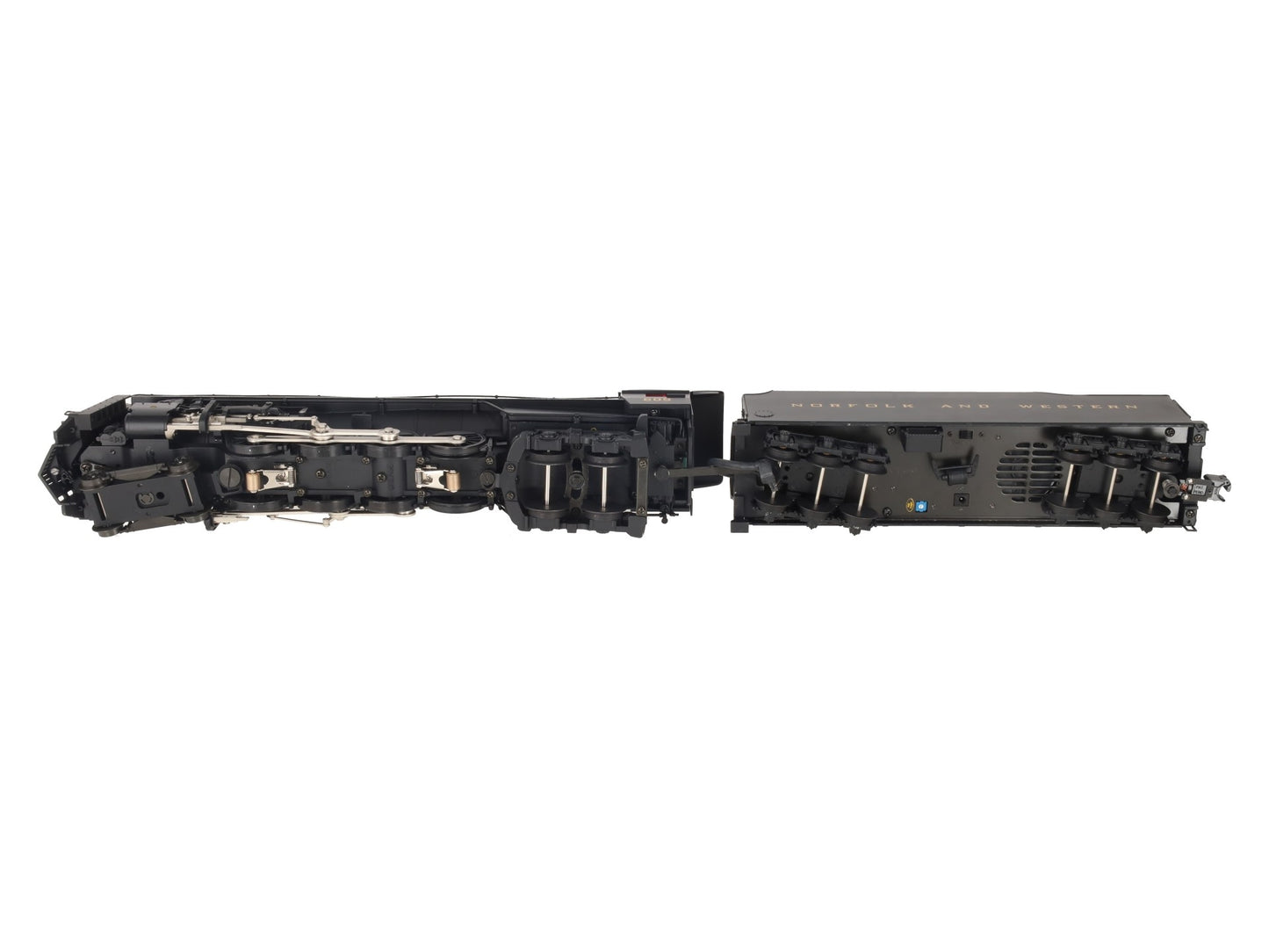 MTH 20-3058-1 N&W 4-8-4 Unshrouded J-Class Steam Loco & Tender #605 with PS2 EX/Box