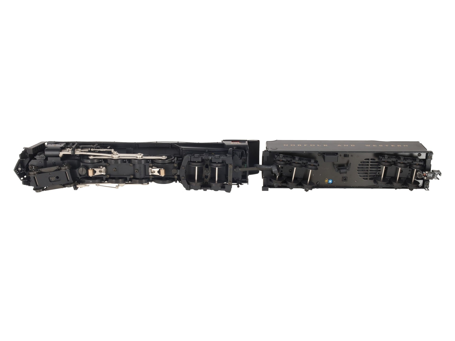 MTH 20-3058-1 N&W 4-8-4 Unshrouded J-Class Steam Loco & Tender #605 with PS2 EX/Box