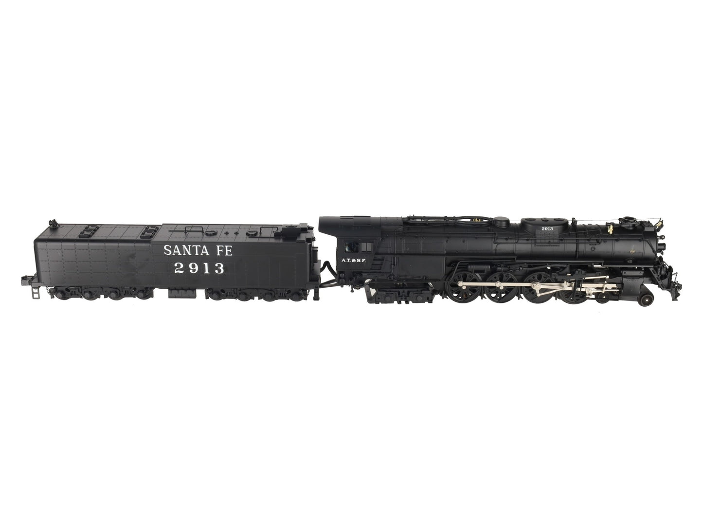 MTH 20-3080-1 O Gauge Santa Fe 4-8-4 Northern Steam Locomotive w/PS2 #2913 EX/Box