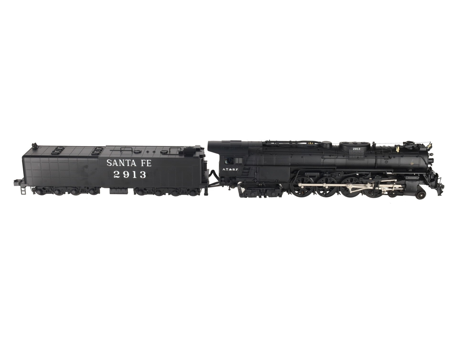 MTH 20-3080-1 O Gauge Santa Fe 4-8-4 Northern Steam Locomotive w/PS2 #2913 EX/Box