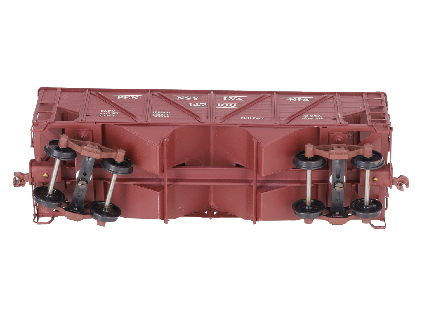 O Scale BRASS Custom PRR Hopper #147106 (2 Rail)