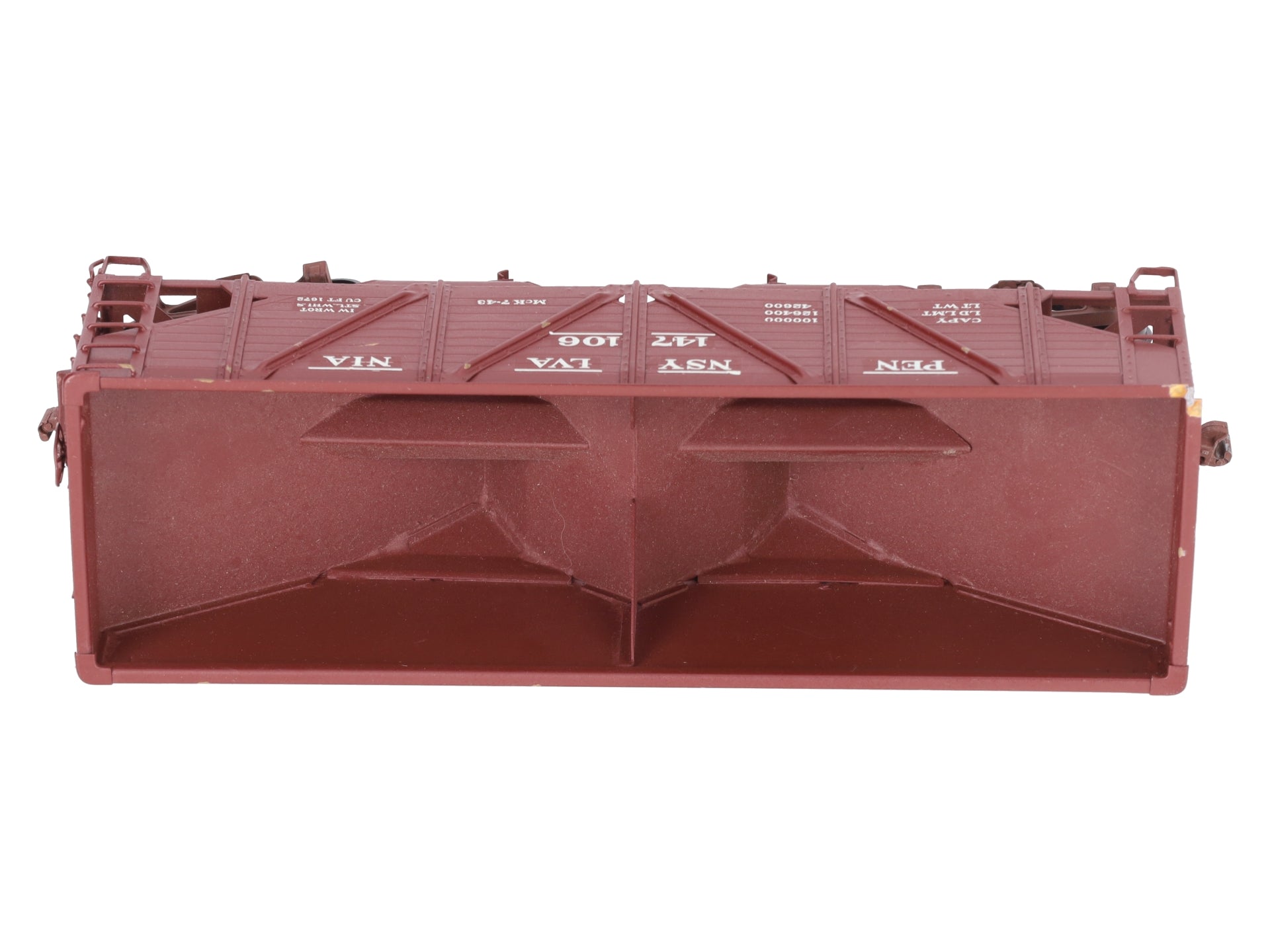 O Scale BRASS Custom PRR Hopper #147106 (2 Rail)