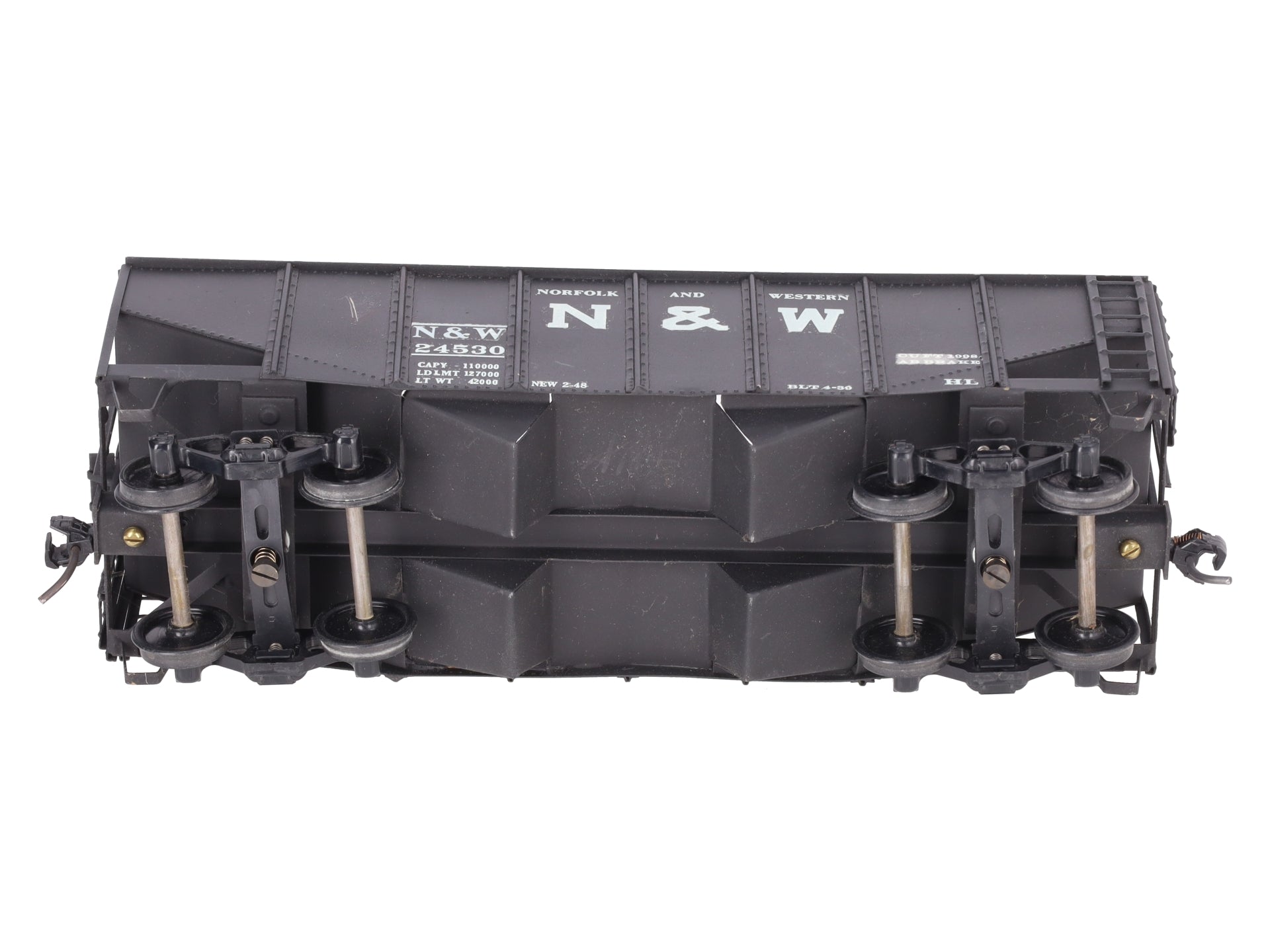 O Scale BRASS Custom N&W Hopper #24530 (2 Rail)