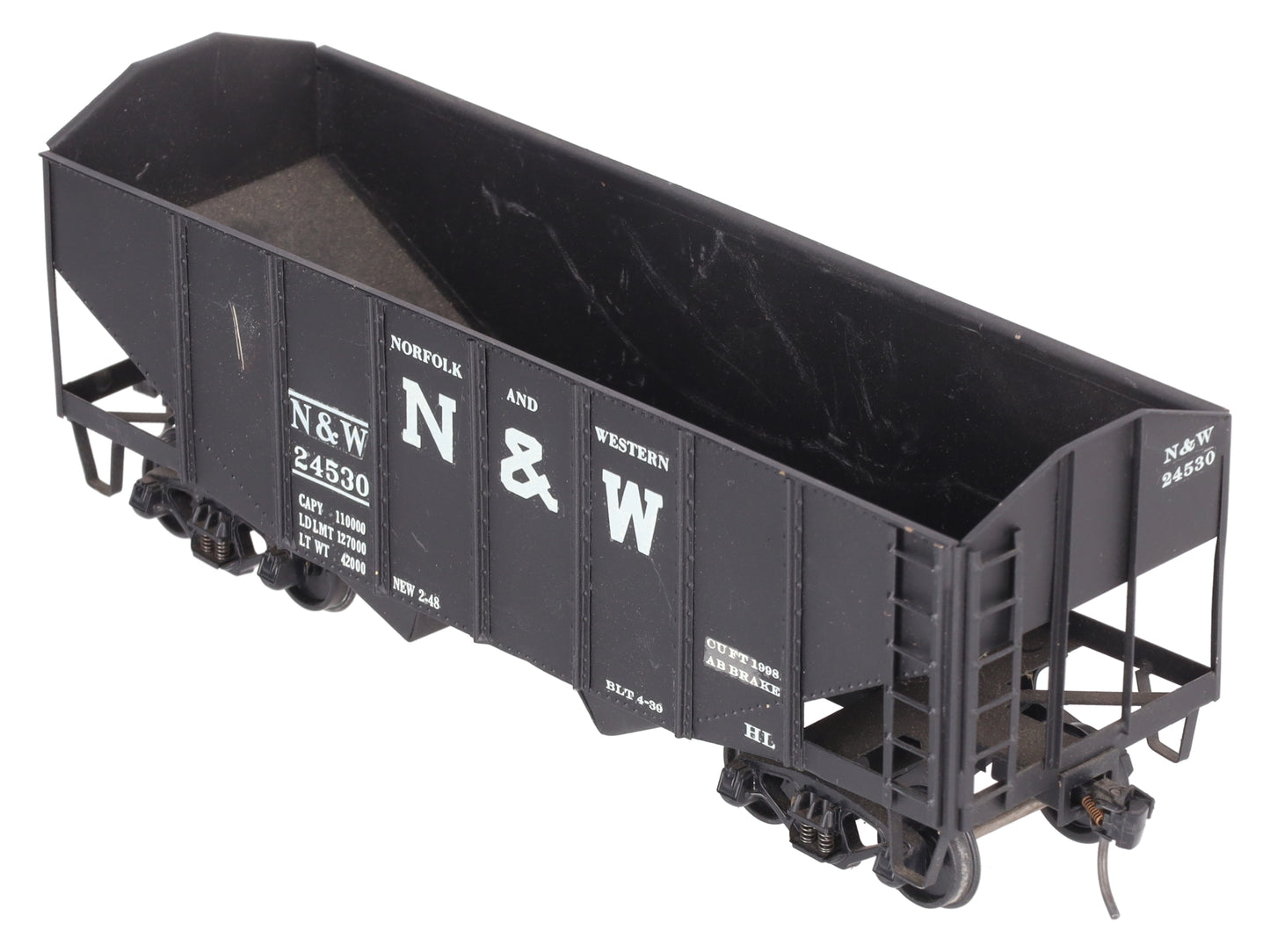 O Scale BRASS Custom N&W Hopper #24530 (2 Rail)