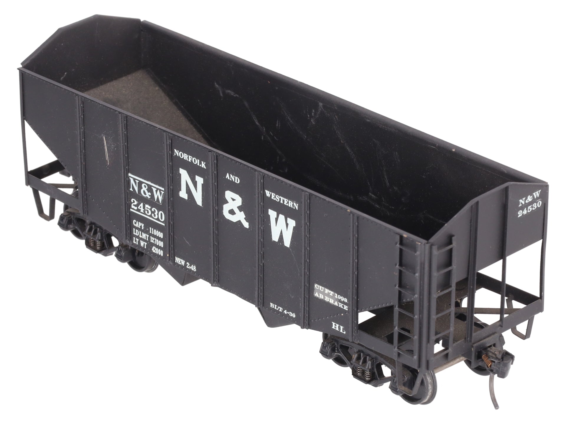 O Scale BRASS Custom N&W Hopper #24530 (2 Rail)
