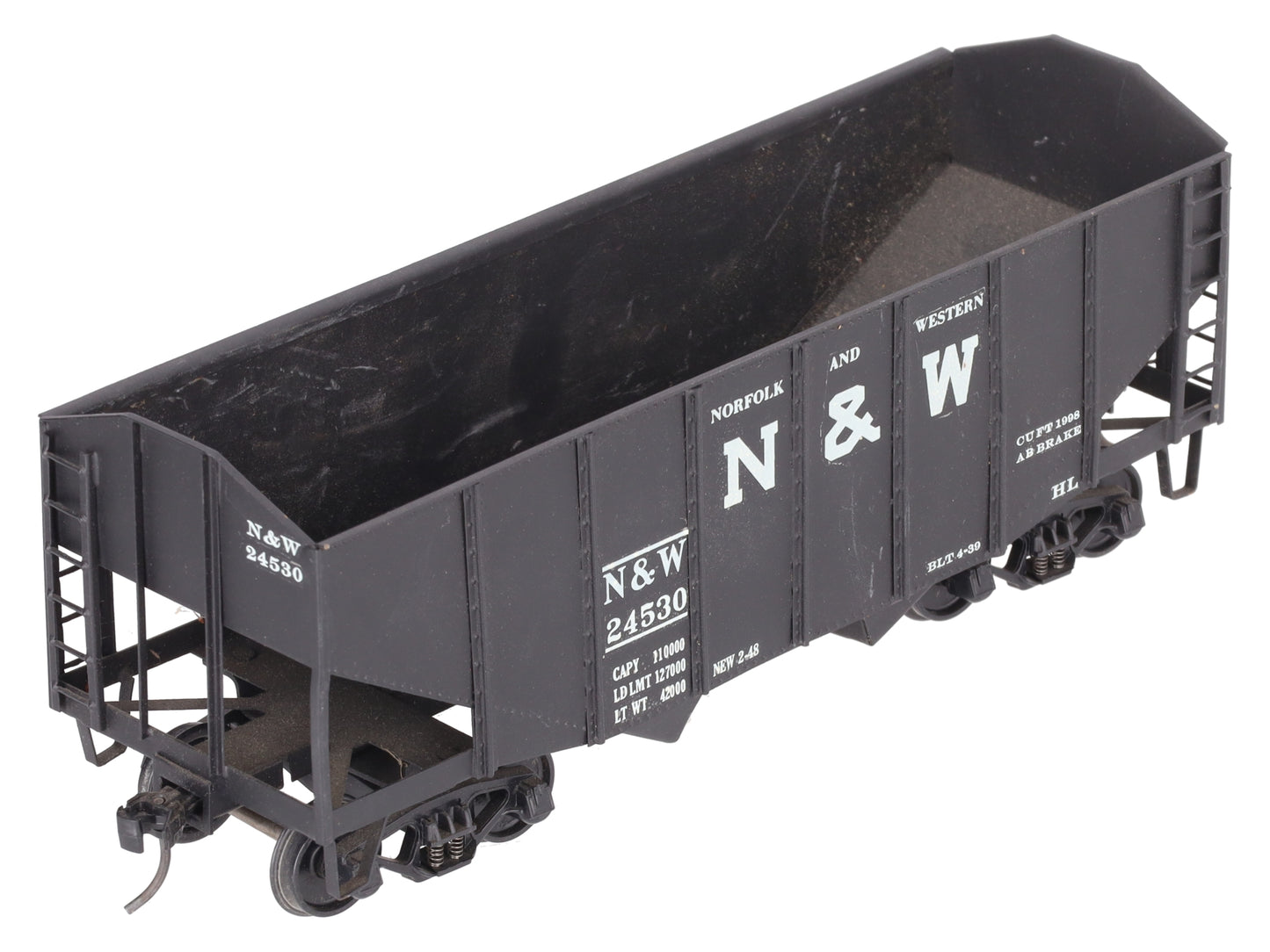 O Scale BRASS Custom N&W Hopper #24530 (2 Rail)