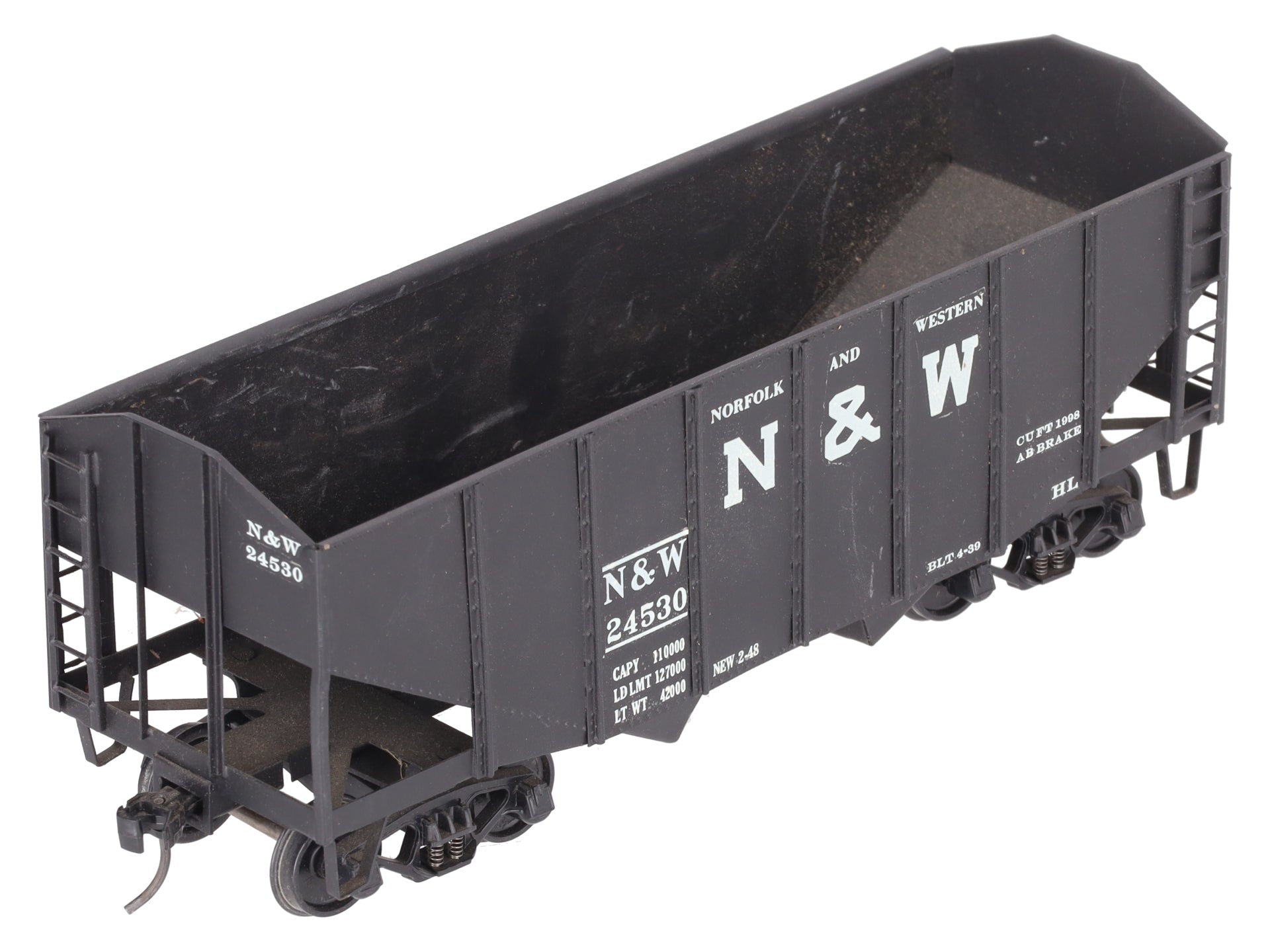 O Scale BRASS Custom N&W Hopper #24530 (2 Rail)